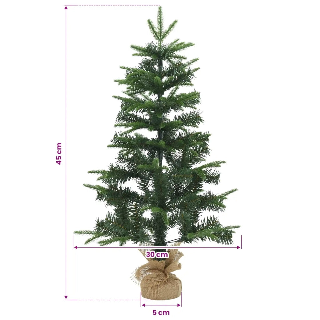 Albero di Natale Mini 45 cm PVC e PE Verde 42056942