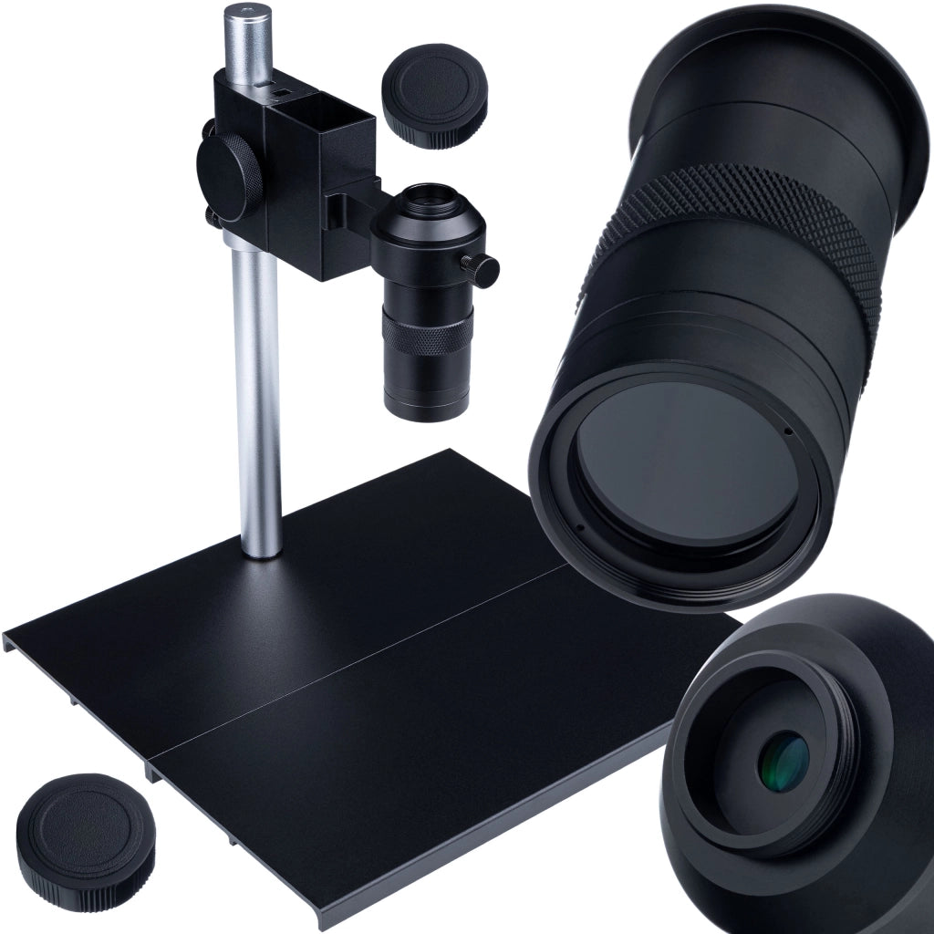 Mikroscopio Digitale ODM-100X Planets PRO – Zoom Ottico 100x | Base 290x260mm | C-Mount 25mm | Per Saldatura e Ispezione
