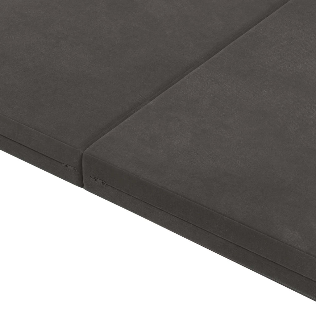 Divano Letto Pieghevole 140 x 67 x 15 cm Grigio Scuro 900276
