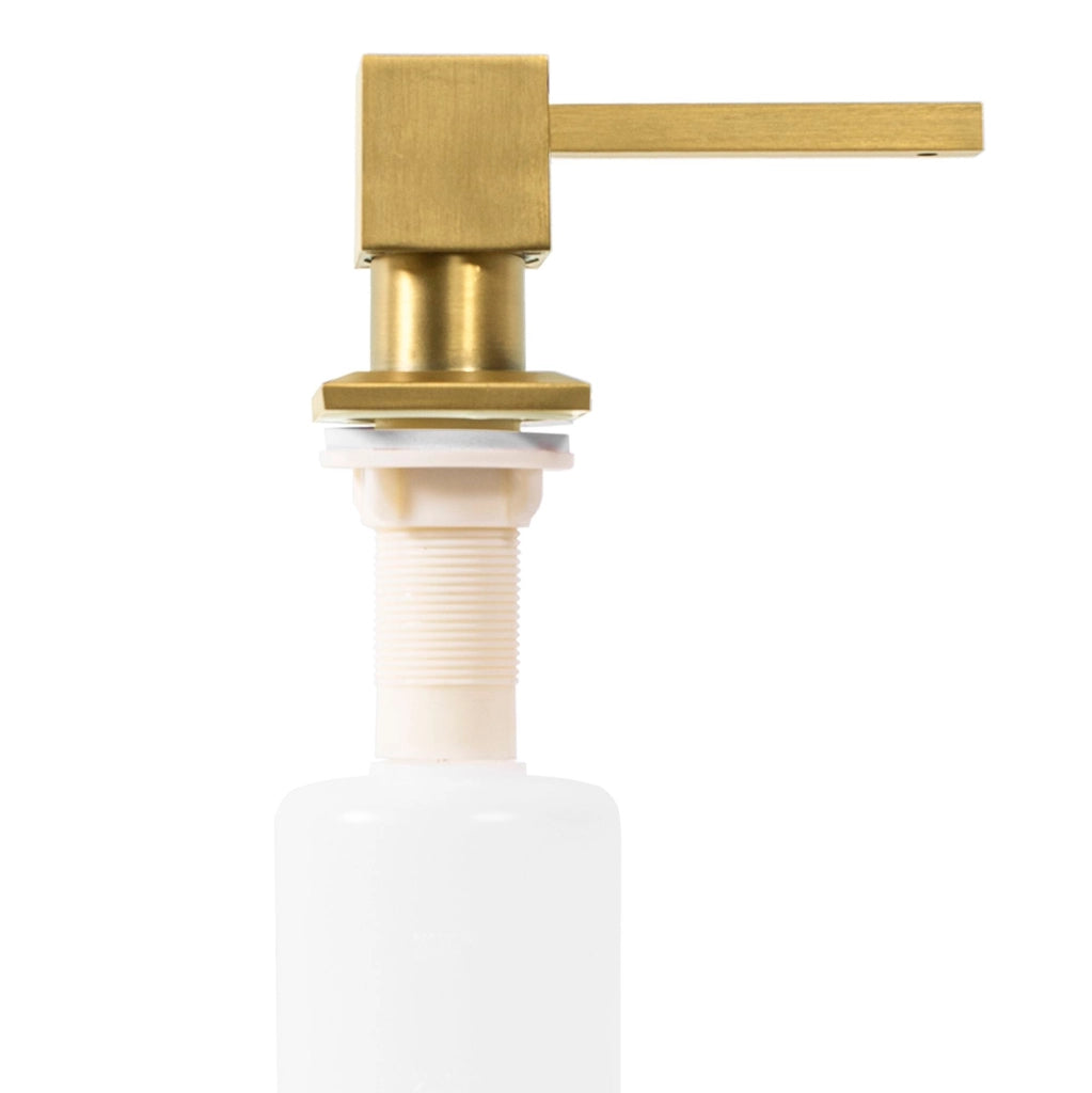 Dispenser Di Sapone Gold Brush Square