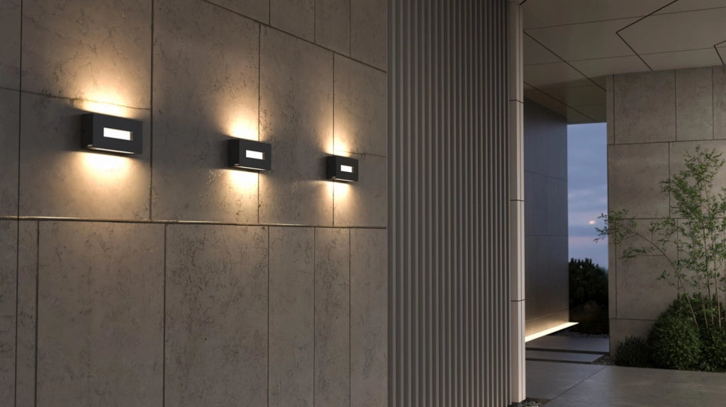 Applique LED da esterno ARTEO 12W CCT grigio scuro IP65