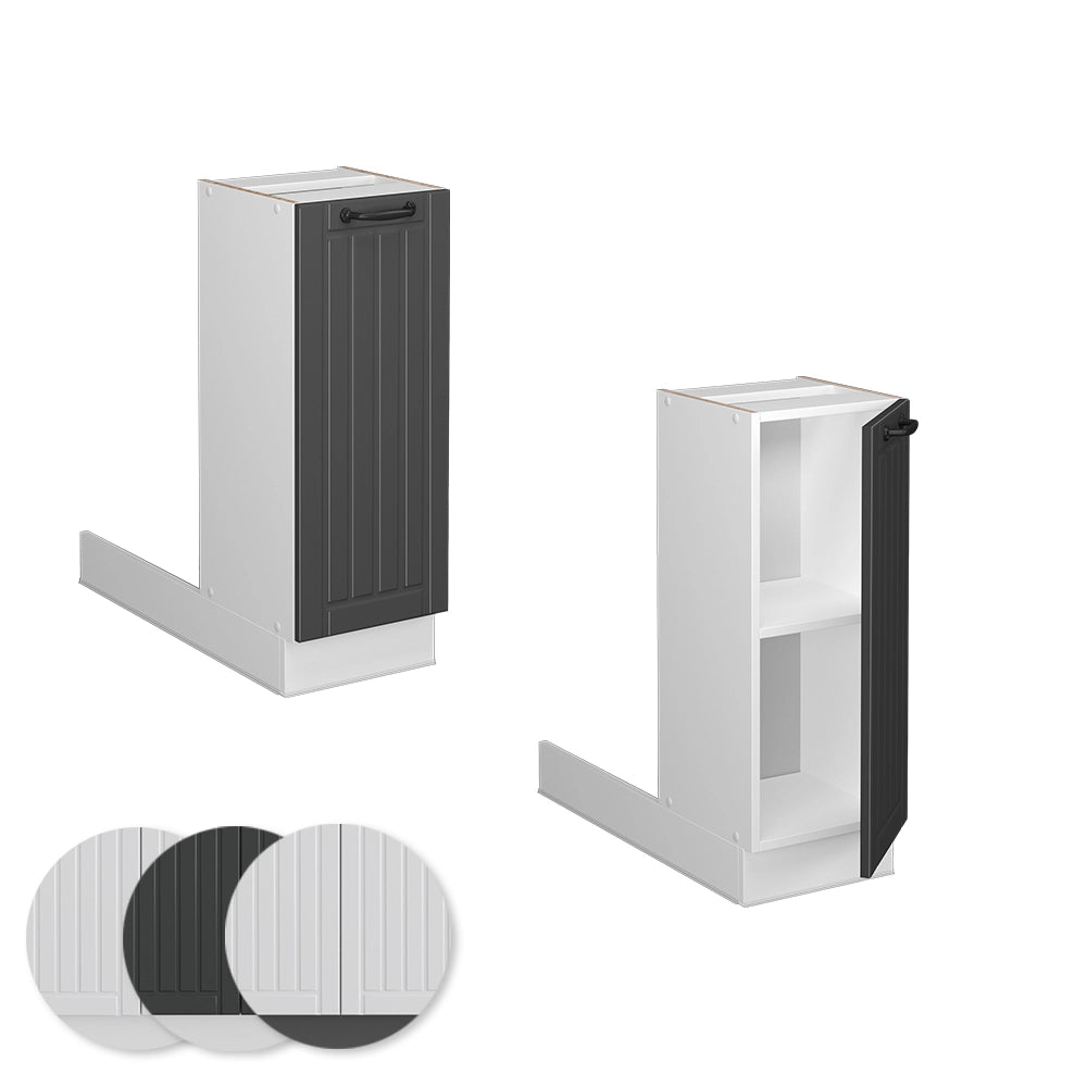 Vicco Isola cucina Antracite casa di campagna 30 cm senza piano di lavoro