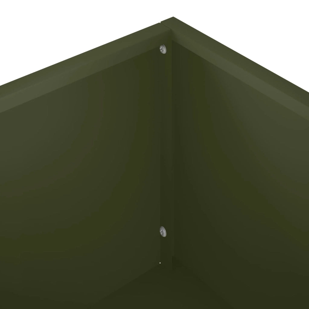 Vaso da giardino Verde Oliva 80 x 40 x 60 cm 8005886