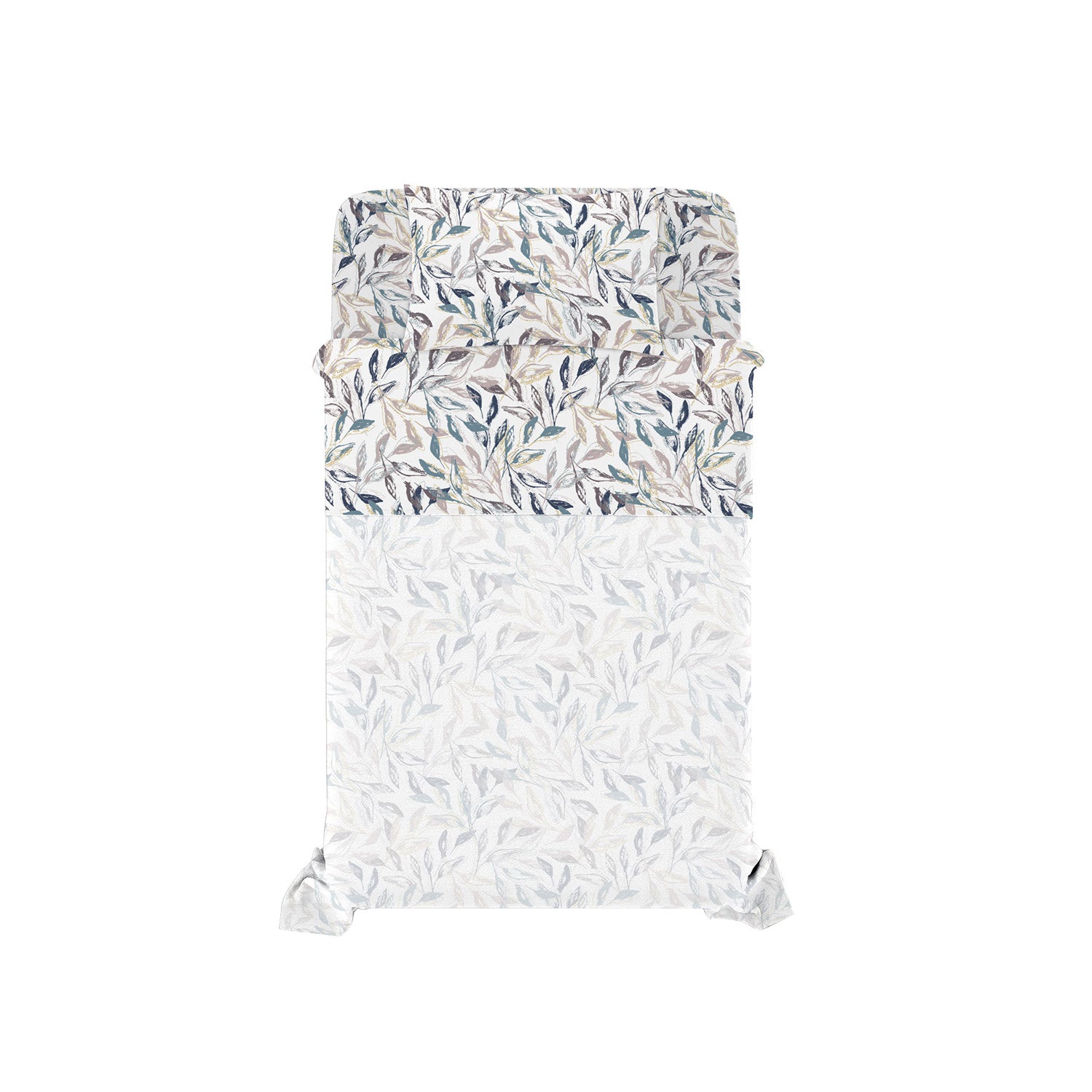 Set Lenzuola Singolo con Stampa Sopra Sotto e Federa Linea Ida Vesta