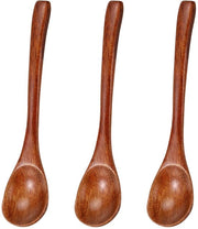 Set di cucchiai in legno piccoli cucchiai in legno grandi cucchiai in legno cucchiai in legno set di cucchiai in legno cucchiai in legno con struttura in legno per mescolare rovesciare servire
