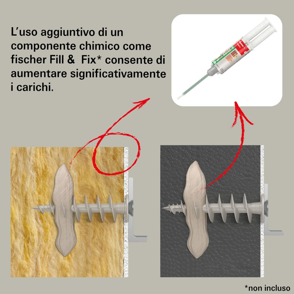 Tassello Cappotto Fid 2 Plus Fischer Fid 90 2 Plus 25 Pezzi