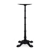 Base Tavolo Bar Bistrot Ghisa 4 Zampe Nero Cm 57x57h108