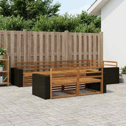Set di divani da esterno 7 pz Naturale 3383482