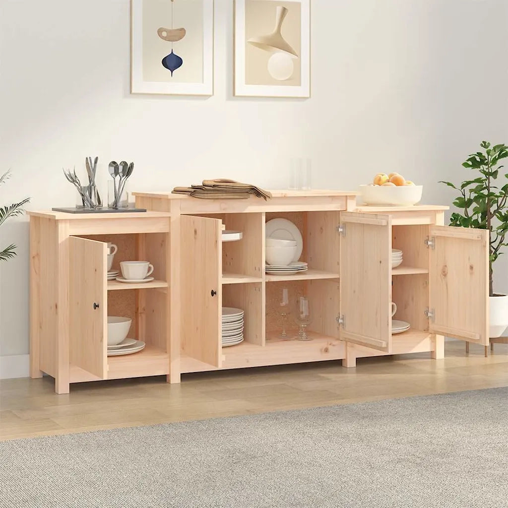 Credenza 164x37x68 cm in Legno Massello di Pino