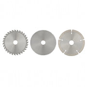 Set 3 Dischi da Taglio per Legno Plastica Alluminio Pietra Lame Circolari Ø85mm
