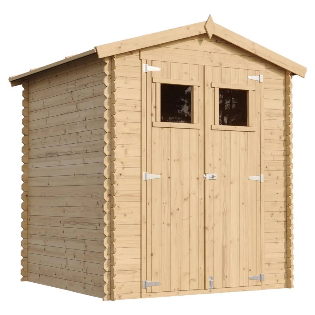 Casetta da Giardino in Legno per Esterni CON PAVIMENTO TRATTATO - L196xL186xA218 cm/ 2,82 m2