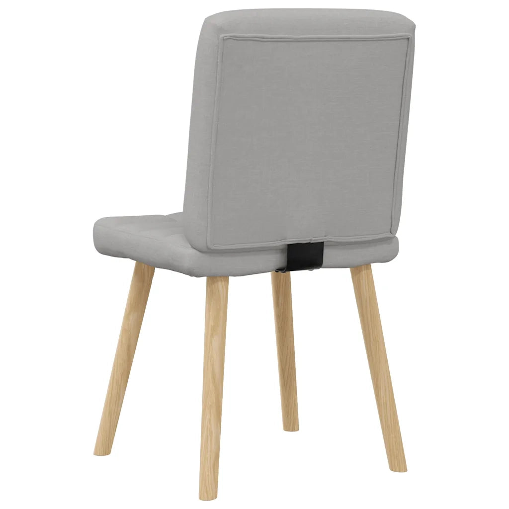 Sedie da Pranzo 4 pz Grigio Nuvola in Tessuto 3315200