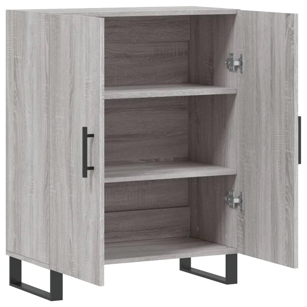 Buffet credenza cassettiera armadio mobile contenitore organizer cucina soggiorno Sonoma 69,5 x 34 x 90 cm legno ingegnerizzato grigio 02_0036466