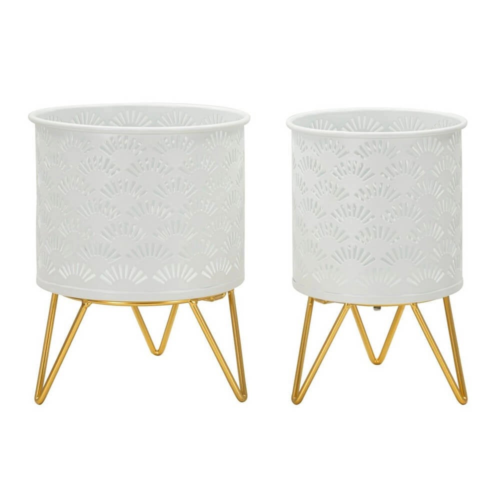 Coppia Vasi Stile Classico cm Ø 16X20 - 13X20 - CARLYOPPIA