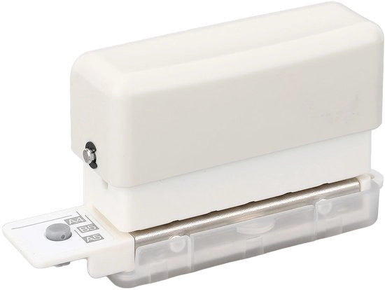Mini-perforatrice portatile - A5 20 fori - A4 30 fori - B5 26 fori - Cassetta di raccolta rifiuti integrata