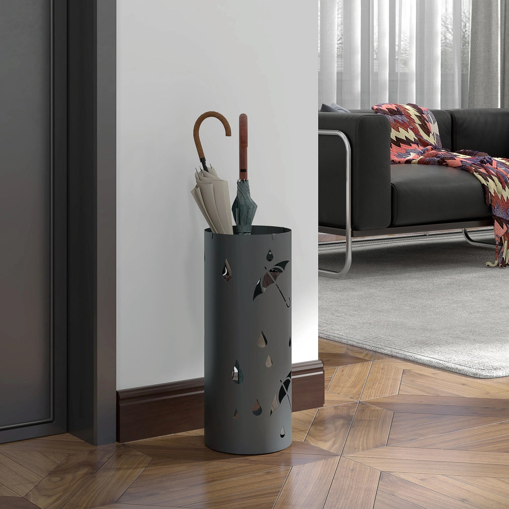 Portaombrelli ¨C zephmum ¨C Grigio Acciaio ?17x41 cm