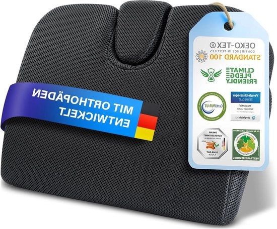 Seduta ergonomica per migliorare la postura - Cuscino ortopedico con schiuma a memoria | seduta rigida per poltrona, auto, ecc.