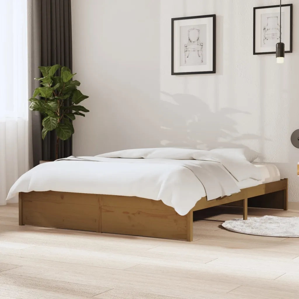 Giroletto senza Materaso Ambra in Legno Massello 140x190 cm 814932