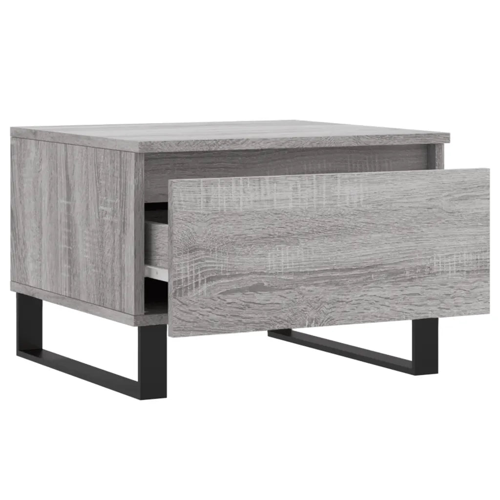 2 pz Tavolini salotto | Tavolino da caff¨¨ | Tavolino da Soggiorno Grigio Sonoma 50x46x35cm Legno Multistrato