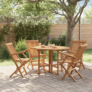 Set da Pranzo Pieghevole per Esterni 5pz Legno Massello di Teak 3096575