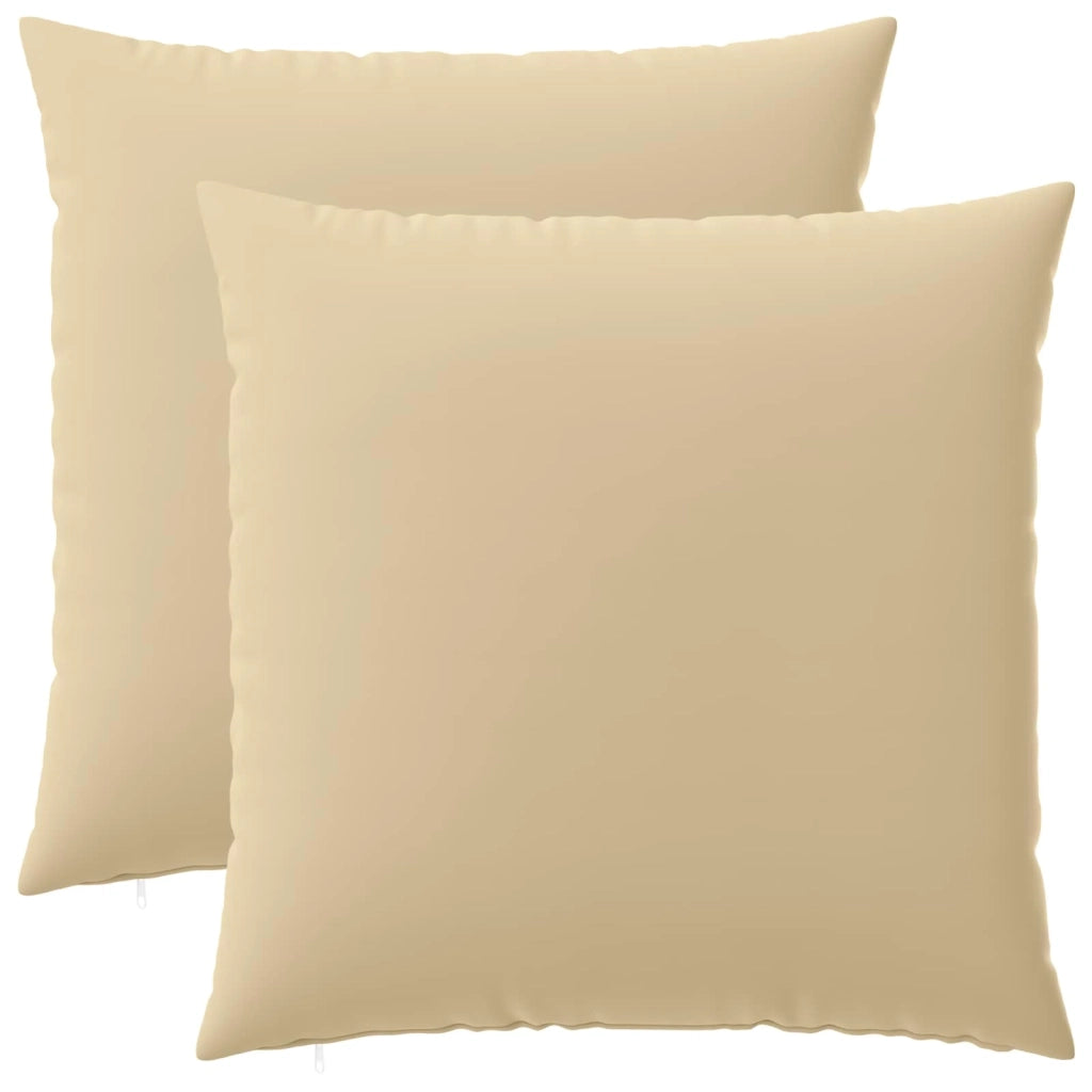 Federa 2 pcs HEERLEN Beige 65 x 65 cm Poliestere 913005