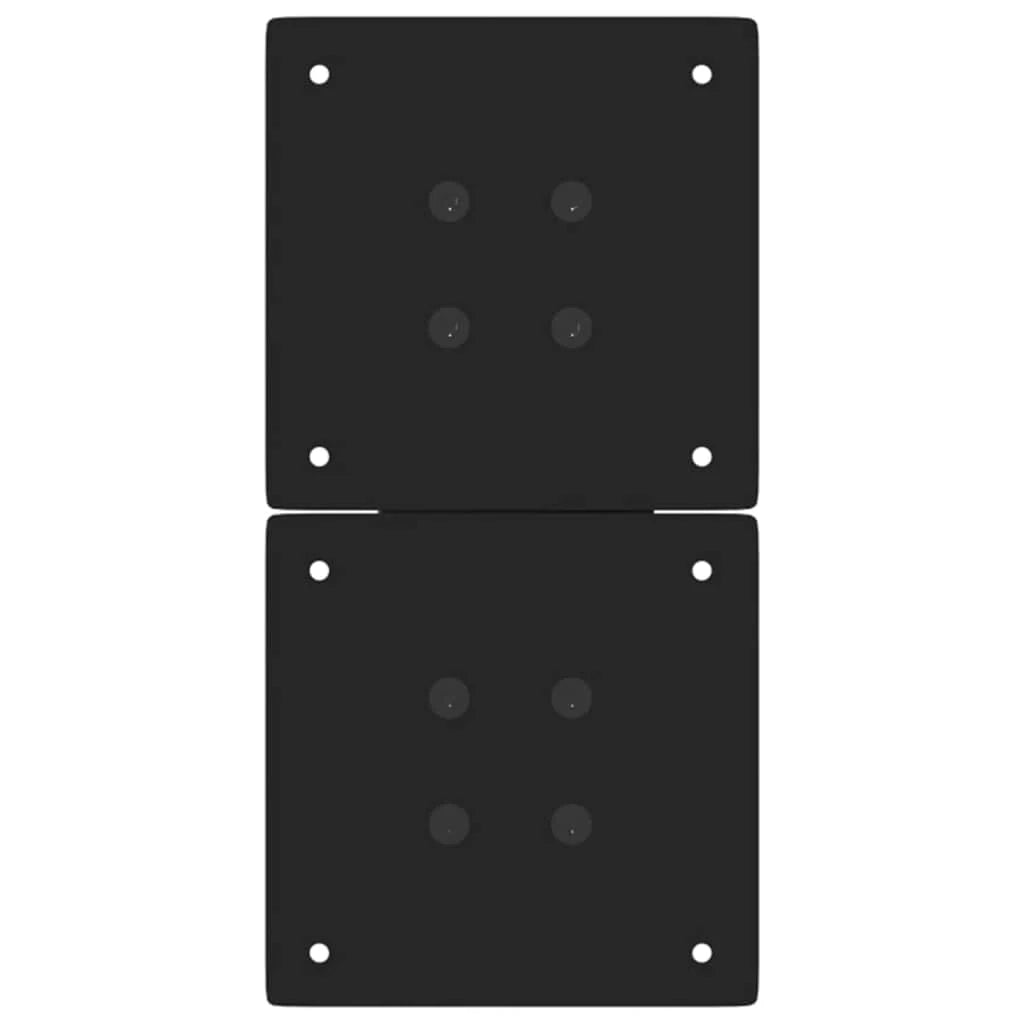 Set di 2 gambe per tavolino da caffè moderne e stabili a forma di X 38 x 42-43 cm acciaio nero 02_0057224
