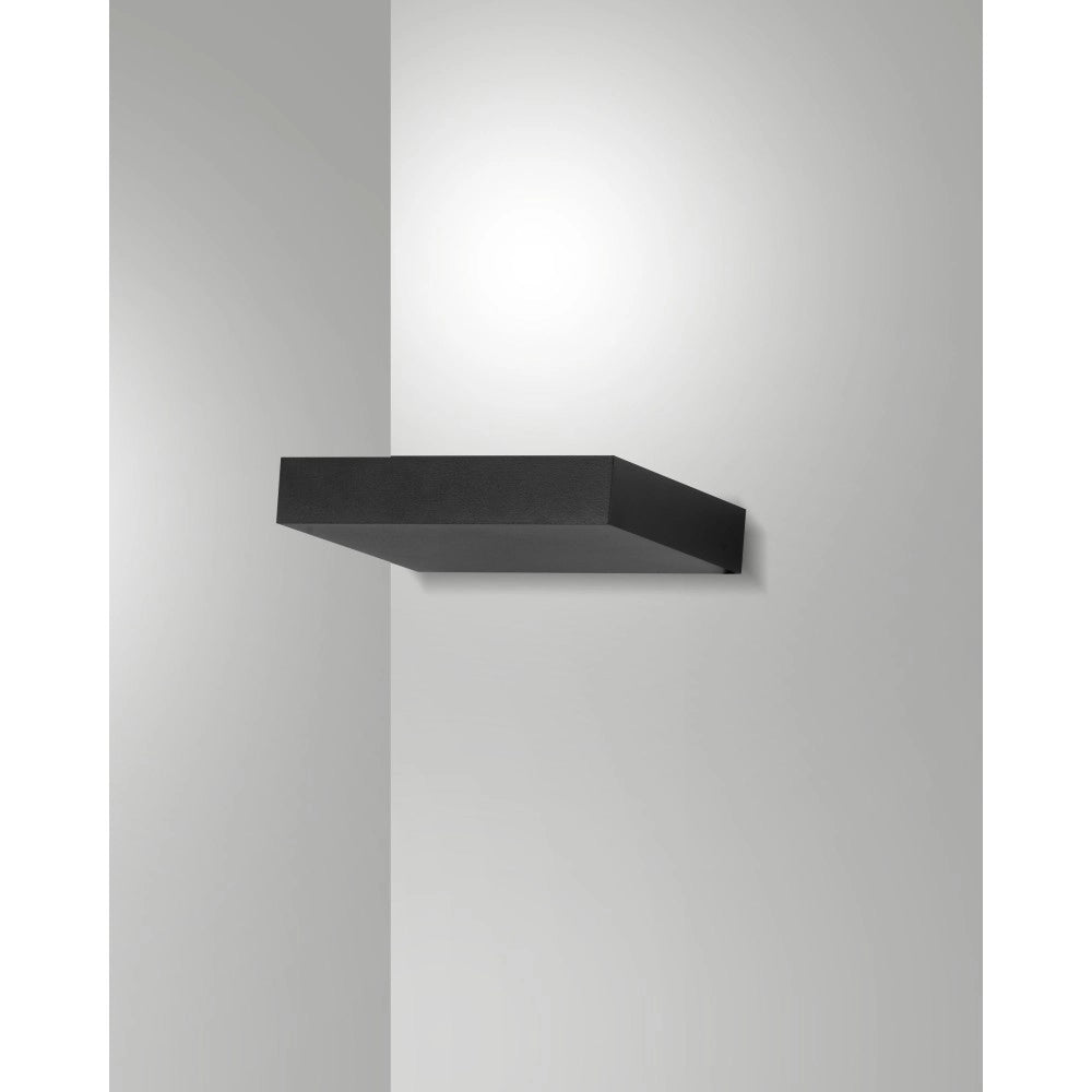 Guia - Applique da parete a LED in alluminio Fabas Luce - Led integrato IP20 Nera - 17 cm