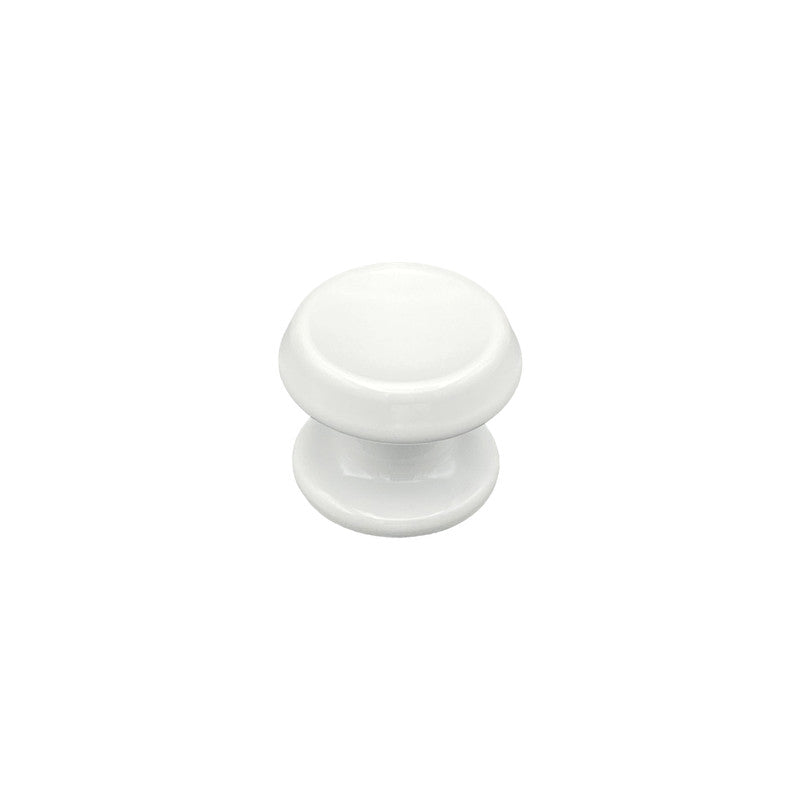 Pomolo fisso per porta SAGUATTI 866/70TB in alluminio bianco lucido