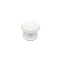 Pomolo fisso per porta SAGUATTI 866/70TB in alluminio bianco lucido