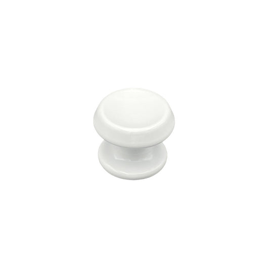 Pomolo fisso per porta SAGUATTI 866/70TB in alluminio bianco lucido