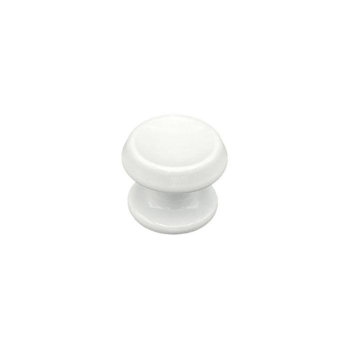 Pomolo fisso per porta SAGUATTI 866/70TB in alluminio bianco lucido