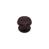 Pomolo fisso per porta SAGUATTI 866/70UB in alluminio marrone lucido