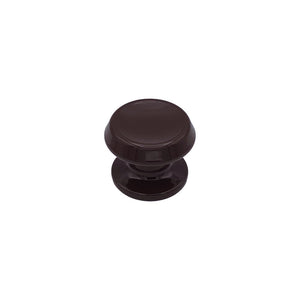 Pomolo fisso per porta SAGUATTI 866/70UB in alluminio marrone lucido