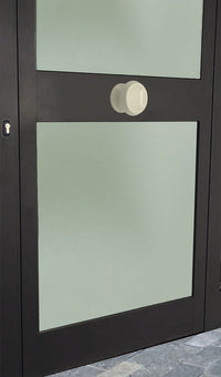 Pomolo fisso per porta SAGUATTI 866/80KB in alluminio bianco lucido