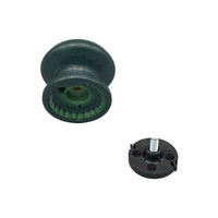 Pomolo fisso per porta SAGUATTI 866/80SAB in alluminio verde opaco