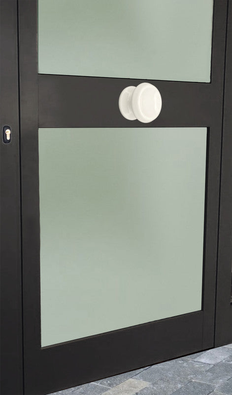 Pomolo fisso per porta SAGUATTI 866/80TB in alluminio bianco lucido