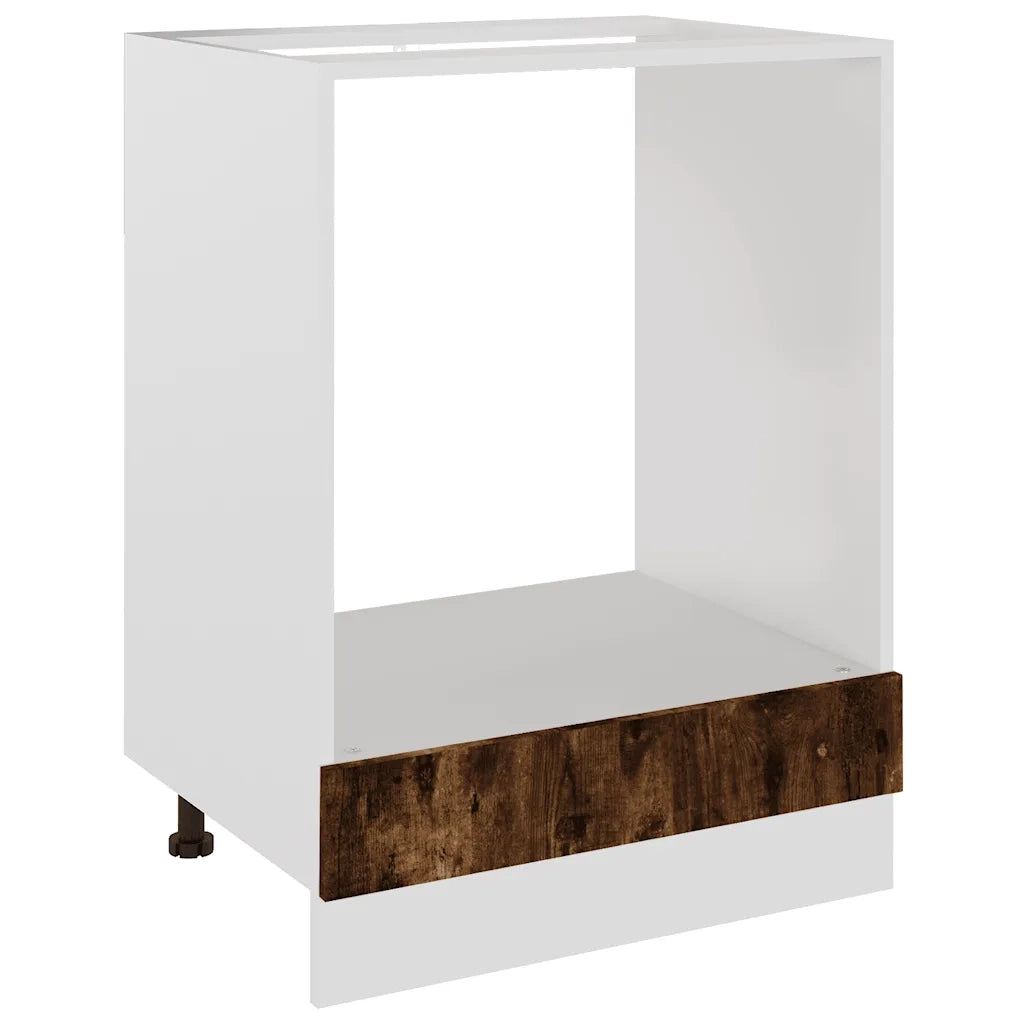 Mobile da Forno Rovere Fumo 60x46x81,5 cm in Legno Multistrato cod mxl 77686