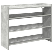 Scarpiera | Mobile per scarpe Grigio Cemento 80x25x62 cm in Legno Multistrato