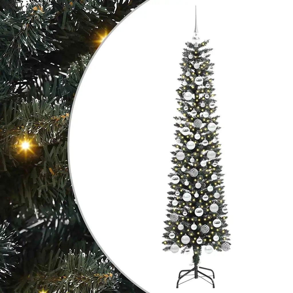 Albero di Natale artificiale con 300 LED Verde 180 cm 3395945