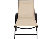 Set di 2 lettini prendisole in metallo "Farniente" - Beige