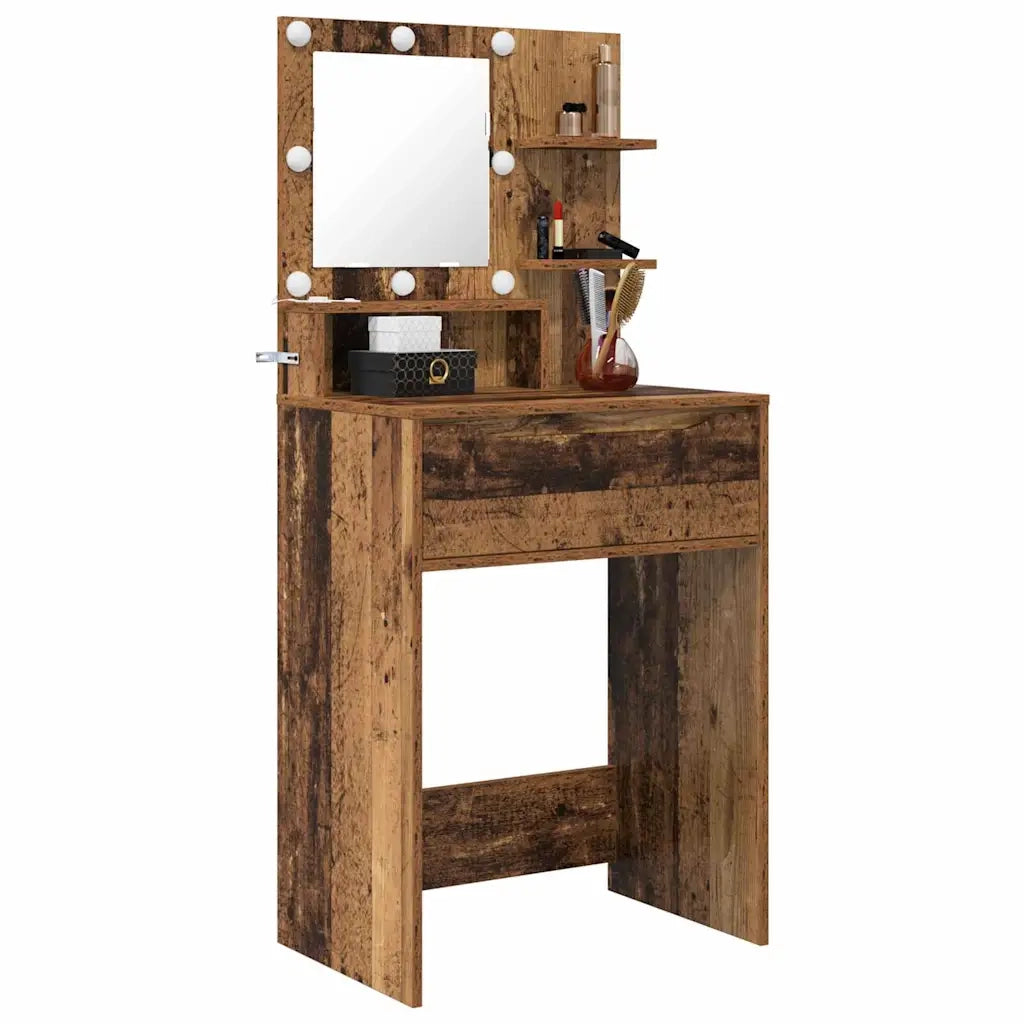 Tavoli da Trucco per Camera da Letto con cassetto Legno vecchio