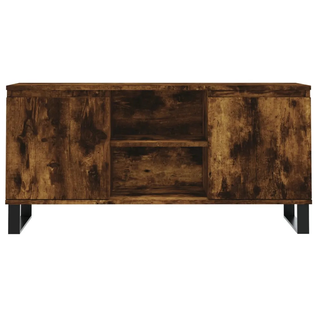 vidaXL Mobile Porta TV Rovere Fumo 104x35x50 cm in Legno Multistrato