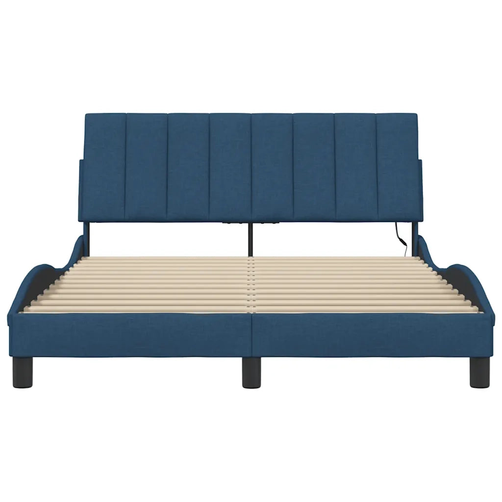 Giroletto senza Materasso Hanko Blu 120x200 cm in Tessuto