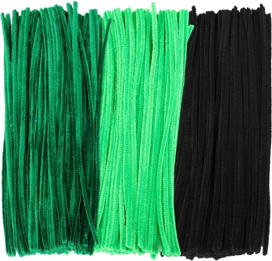 300 pezzi di stecchi Twister per bambini - decorazioni floreali per fai da te - set di accessori per la creatività riutilizzabile con aspirapolvere per tubi - filo di spugna pieghevole per la creatività.