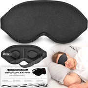 Slaapmasker comodo e leggero con 100% oscuramento - Occhiali da sonno ergonomici 3D per signore e signori