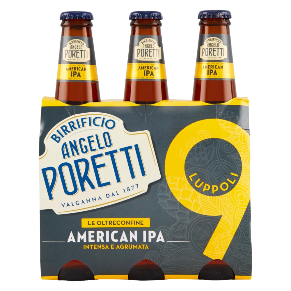 Birrificio angelo poretti birra 9 luppoli american ipa 12 bottiglie da 33 cl