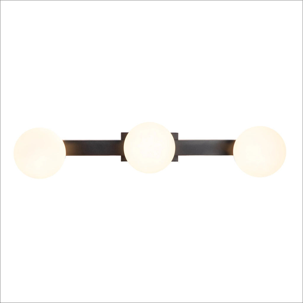 Applique moderna nero/bianco LED 9W+3xG9 Magnet Milagro
