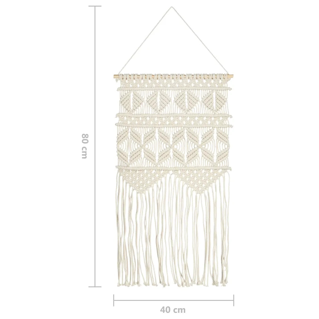 Decorazione da Parete in Macram¨¨ 40x80 cm Cotone CFW3587624