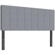 Testiera regolabile in altezza con gambe in metallo ¨C zephmum ¨C 160x10x106 cm Grigio
