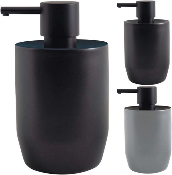 Dispensatore di sapone liquido - Porcellana con pompa in acciaio inossidabile - 300 ml - Nero petrol 

o  Dispensatore di sapone liquido - Porcellana con pompa in acciaio inossidabile - 300 ml - Nero Petrol